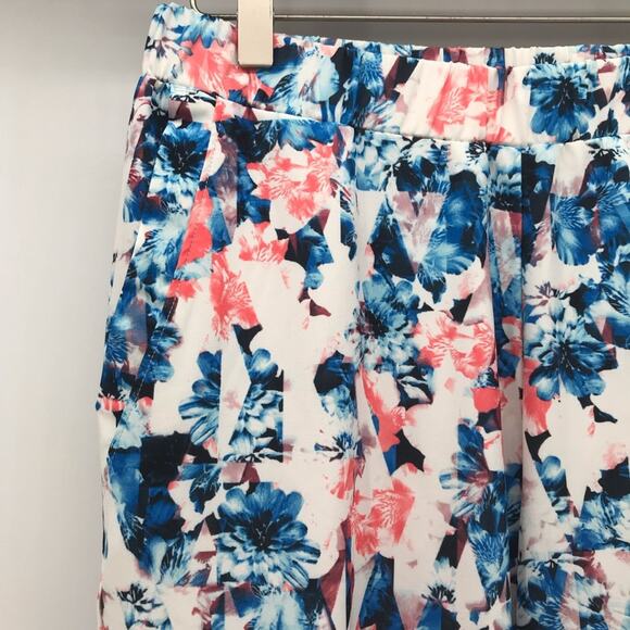 Disney Alice Through The Looking Glass Womens 10 Blue Pink White Pull On Pant - Picture 3 of 9